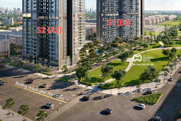 CĂN 08 | A2-xx-08  (56,4 m2/ 2 NGỦ / BC: TÂY BẮC, MẶT SẢNH)