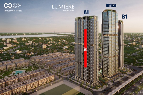 CĂN 09 TÒA  A1 Cityline (1 NGỦ, VIEW EXPO, CẦU TỨ LIÊN)  LUMIÈRE Prime Hills