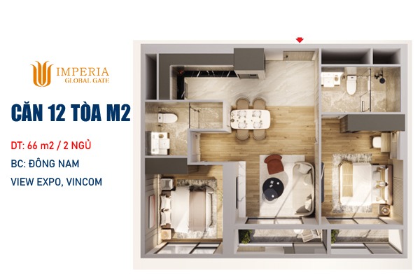 CĂN 12  TÒA M2 - MONACO | COSMOPOLITAN VINHOMES GLOBAL GATE
