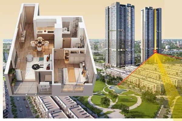 CĂN 14 TÒA A2 | A2-xx-14  (1 NGỦ+ / 47,5 m2) BC: ĐÔNG BẮC)