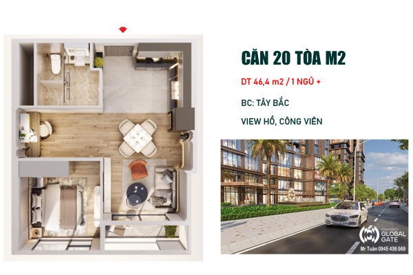 CĂN 20  TÒA M2 - MONACO | COSMOPOLITAN VINHOMES GLOBAL GATE