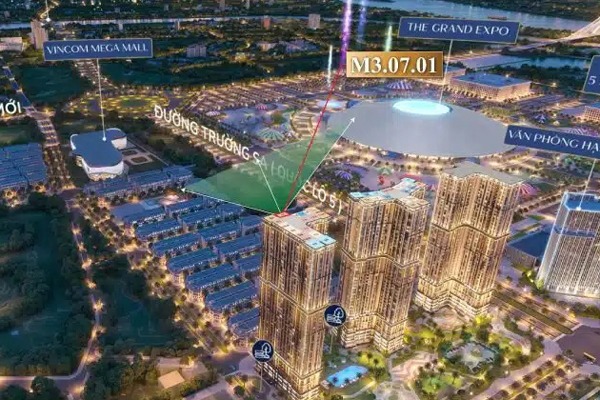 CĂN GÓC 01 TÒA M3 - THÁP MADISON (75,4m2 / 2 NGỦ / BC: ĐÔNG NAM - TÂY NAM, VIEW EXPO)