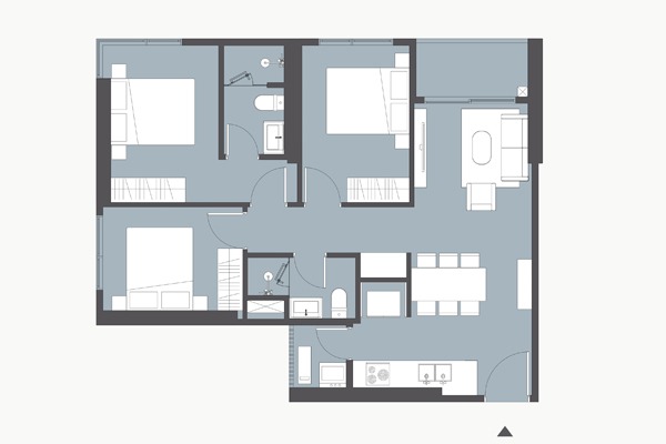 CĂN GÓC 09 TÒA B2 | B2-xx-09 (3 NGỦ / 74,2m2 / BC: TÂY NAM - TÂY BẮC, VIEW EXPO)