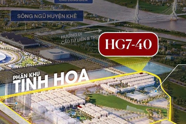 HG7-40 ĐƠN LẬP  MẶT HỒ, HOÀNG GIA 7 VINHOMES CỔ LOA - GLOBAL GATE
