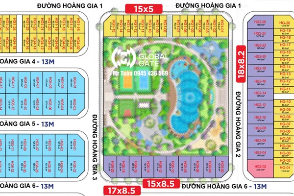 HOÀNG GIA 1-02 | LIỀN KỀ ÁP GÓC 75m2, VIEW CÔNG VIÊN