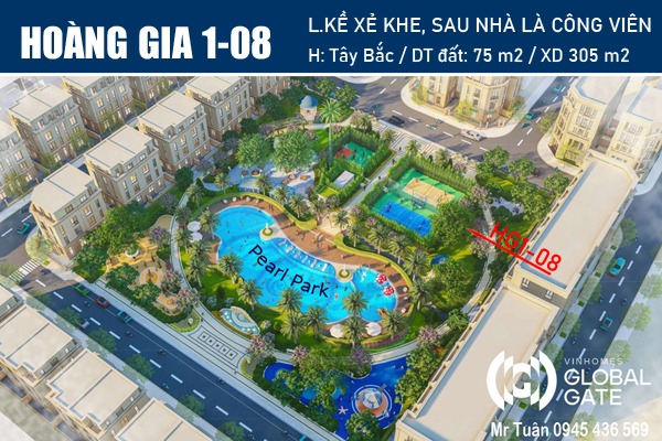 HOÀNG GIA 1-08 | LIỀN KỀ GÓC ĐẦU HỒI, VIEW CÔNG VIÊN