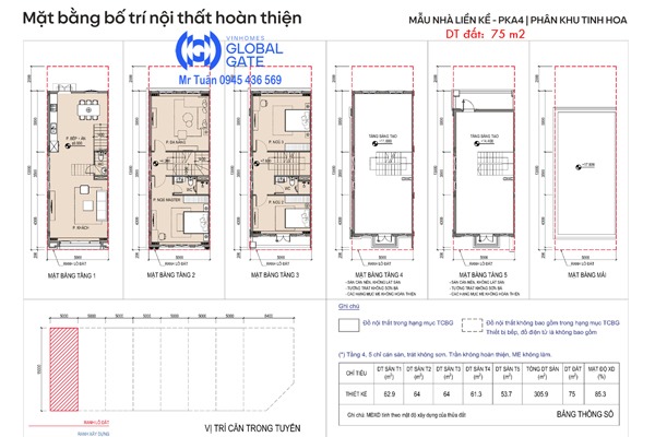 HOÀNG GIA 1-13 | LAYOUT NHÀ PHỐ 75m2, VIEW CÔNG VIÊN