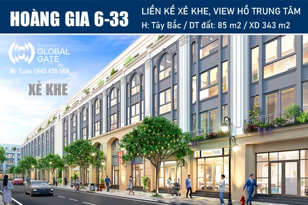 LIỀN KỀ XẺ KHE, VIEW HỒ | HOÀNG GIA 6-33