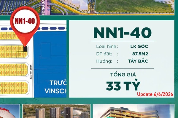NHẬT NGUYỆT 1-40 | NHÀ PHỐ, CĂN GÓC, KẾ CẬN VINCOM & GRAND WORLD