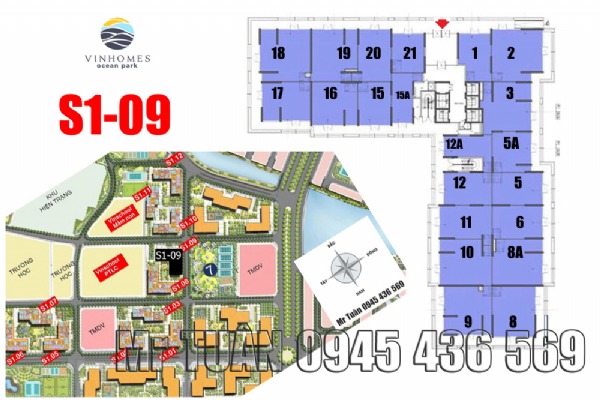 SHOP CHÂN ĐẾ S1-09.01.S17 | VINHOMES OCEAN PARK