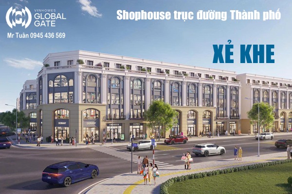 SHOPHOUSE XẺ KHE TP4.1-24  TRỤC ĐƯỜNG THÀNH PHỐ TP4.1
