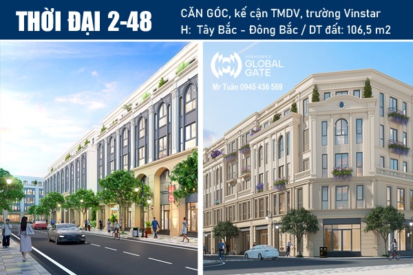 THỜI ĐẠI 2-48 LIỀN KỀ GÓC (PHÂN KHU THỊNH VƯỢNG)