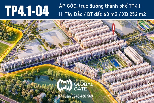 TP4.1-04  SHOPHOUSE ÁP GÓC  TRỤC ĐƯỜNG THÀNH PHỐ TP4.1