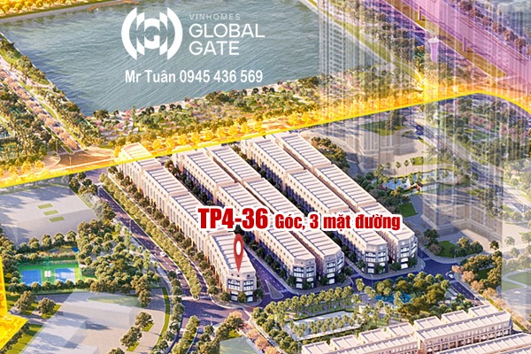 TP4-36 GÓC, SHOPHOUSE 3 MẶT TIỀN, ĐƯỜNG TRỤC THÀNH PHỐ