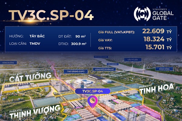 TV3C.SP-04 Shop Boutique BÌNH MINH | Vinhomes Global Gate