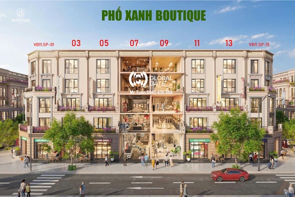 VĐ11.SP-01 Shop Boutique PHỐ XANH - GLOBAL GATE