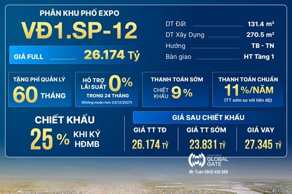 VĐ1.SP-12 Shop EXPO Boutique (ĐỐI DIỆN CHUNG CƯ MIK)