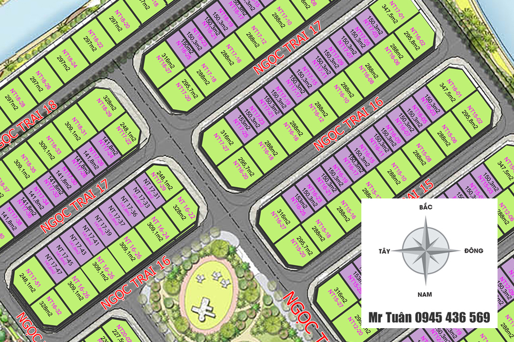 BIỆT THỰ NGỌC TRAI NT16-20 (GÓC 295.7m)
